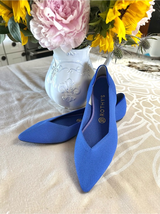 Rothy's Shoes - Rothy’s The Point Cobalt Blue Knit Flats Size 9.5 EUC